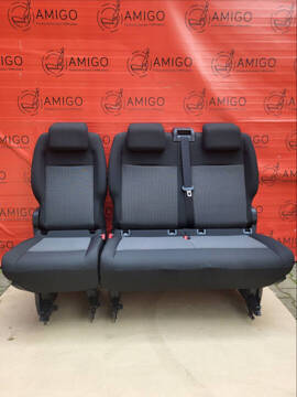 Bench rear triple double + single seat Toyota Proace Traveller Spacetourer Expert Vivaro C