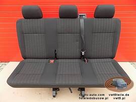 Bench rear triple seat VW T6 Transporter PANDU T5 | SET TO SECOND ROW belts moun