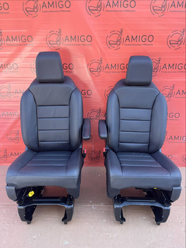 Front passenger driver seats leather Peugeot Traveller Proace Spacetourer Expert Jumpy Zafira Vivaro Scudo