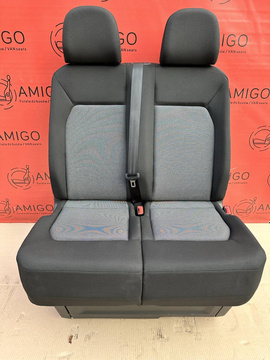 Seat VW Crafter II MAN TGE 2016-2023 double bench passenger seat front LHD