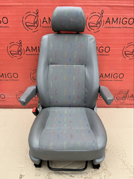 Seat VW T5 Inca sky front UK passenger | EU driver seat armrests leatherette