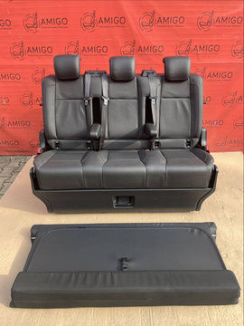 Seat rear bench bed Renault Trafic SpaceClass Escapade Black Leather