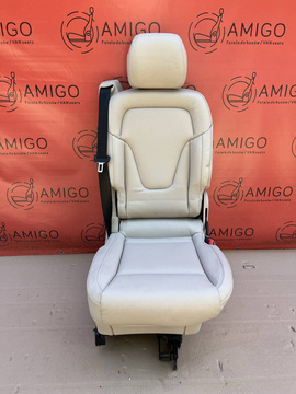 Seat single rear left side Mercedes V-class W447 Leather Nappa silk-beige (VY9)