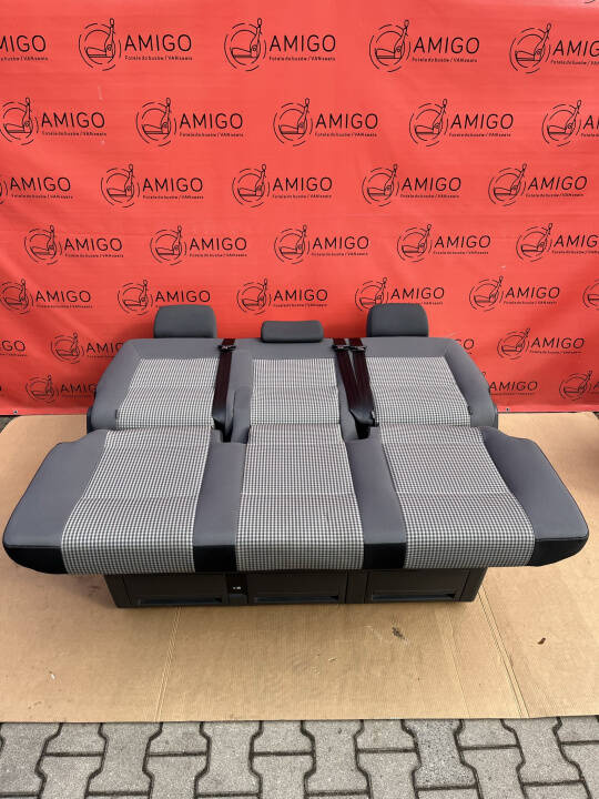 Sitzbank Dreifachsitz hinten VW T6 70 Jahre Bulli Visitamo Multivan Caravelle T5