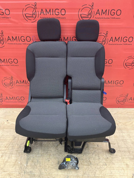 Seat front double bench with belt Berlingo Doblo Combo Partner Rifter ProAce City 2018-22