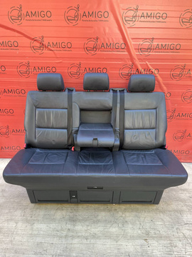 Kanapa fotel trzyosobowy VW T5 Multivan skóra antracytowa