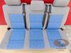 Bench rear triple seat VW T5 Blue LLL Multivan Caravelle