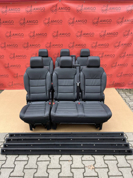 Rear seats bench Traveller Spacetourer Ulysse Zafira Vivaro Proace leather rails