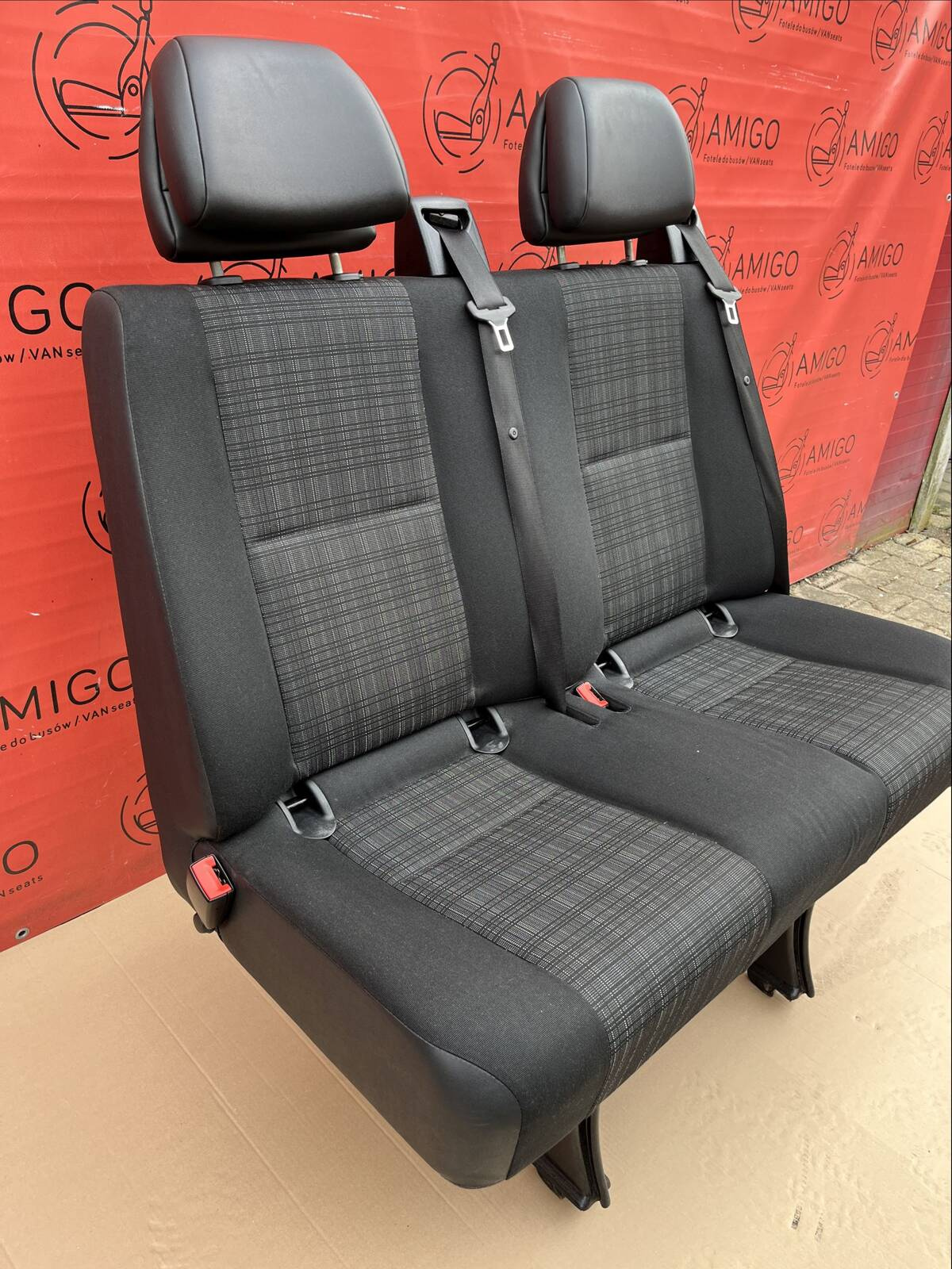 Seat Mercedes Sprinter W906 rear double bench seat with isofix TUNJA