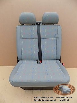 VW T5 Sitzbank Sitz Beifahrersitz 2er Doppelbank 03-09 Inka Kunstleder