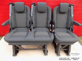 Seat Ford Transit Custom Kombi bench rear seats double single RHD white Lane