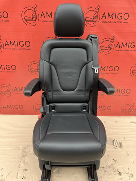 Seat single rear Mercedes V-class W447 Leather Nappa Black