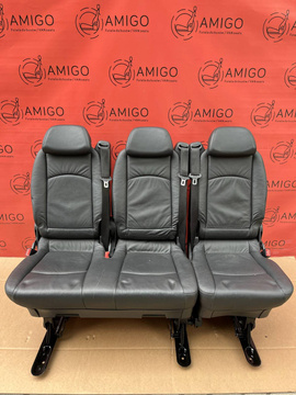 Rear Seats 2+1 bench single seat MERCEDES W639 Vito Tourer Viano leather RHD