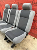 VW T6 T5 SET Bench rear double single seat Austin grey 2nd row + belts brackets RHD Isofix