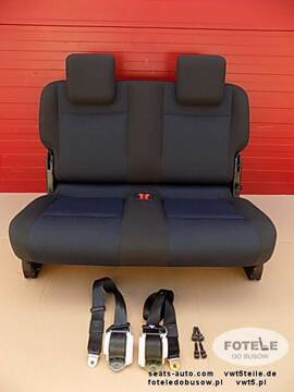 VW Caddy MAXI Sitz dritte Sitzreihe 2er Sitzbank Sicherheitsgurte Halterung NEU!