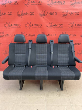 MB Sprinter W906 VW Crafter I Kanapa trzyosobowa szeroka Tunja isofix