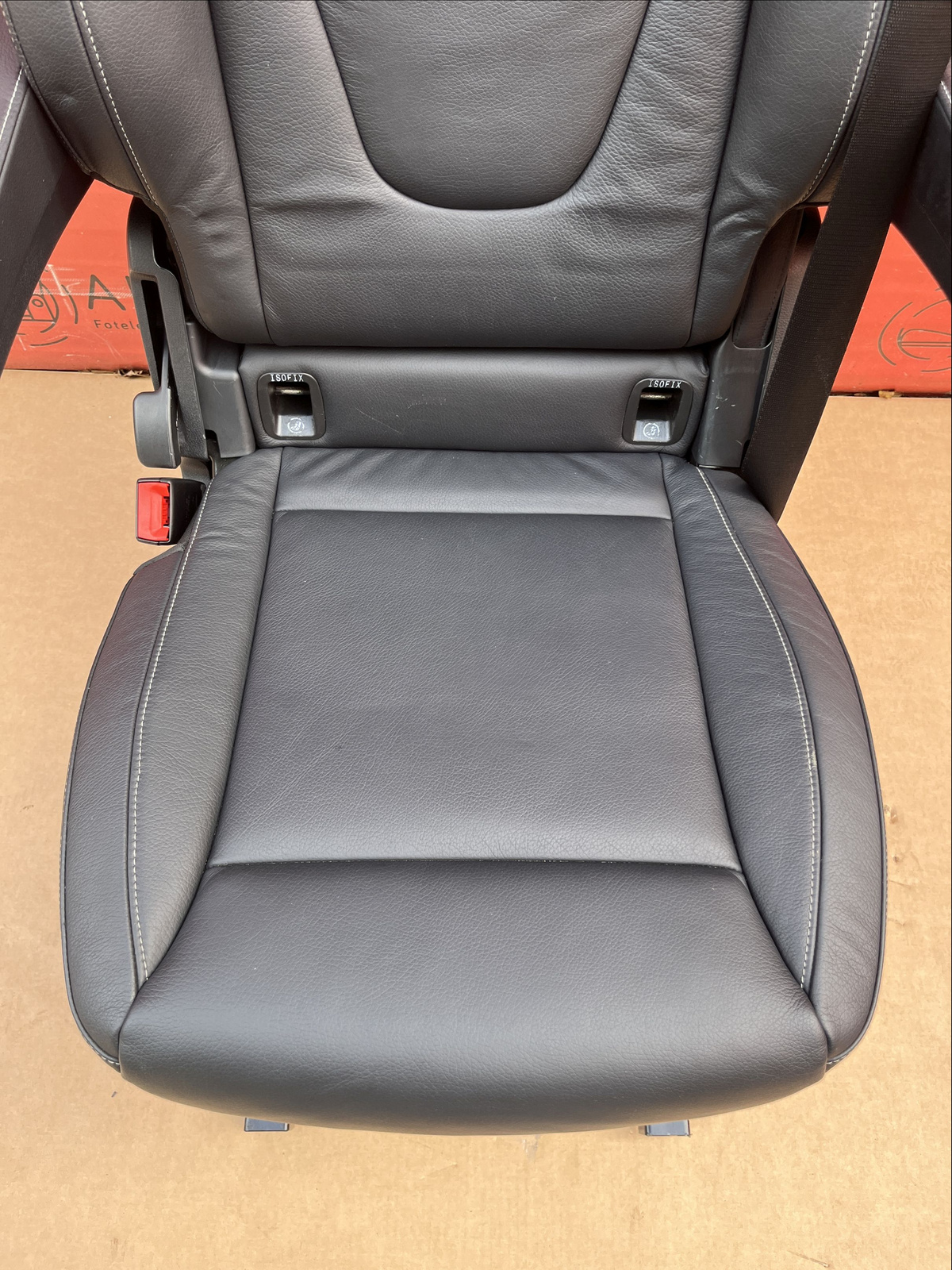 Seat single rear Mercedes V-class W447 Leather Lugano Black