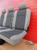 Sitzbank hinten 3er-Sitzbank VW T5 Transporter AUSTIN grau | Gurte