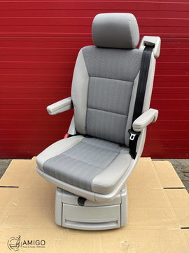 VW T6 Drehsitz Multivan Sitz Hinten Einzelsitz Pandu Grau ISOFIX T5