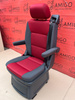 VW T5 Sitz Multivan Hinten Einzelsitz Anthrazite Rot Duo ISOFIX T6