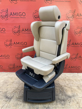 Fotel obrotowy dla dziecka VW T5.1 T5 Multivan skóra beżowa Dessert beige