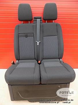Fotel pasażera podwójny kanapa Ford Transit Custom Lane angielska