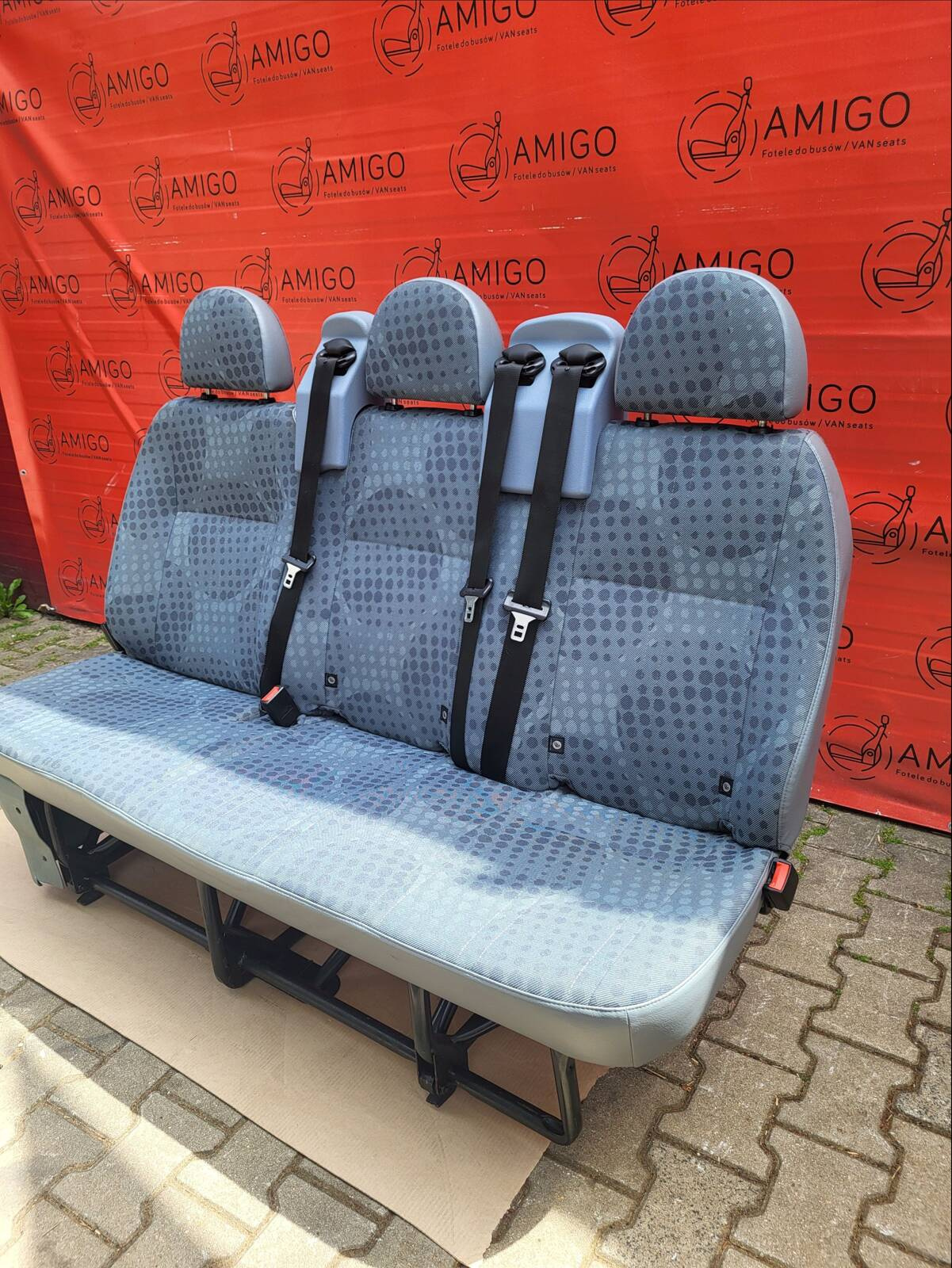 Seat Ford Transit MK7 bench triple rear three-seats isofix
