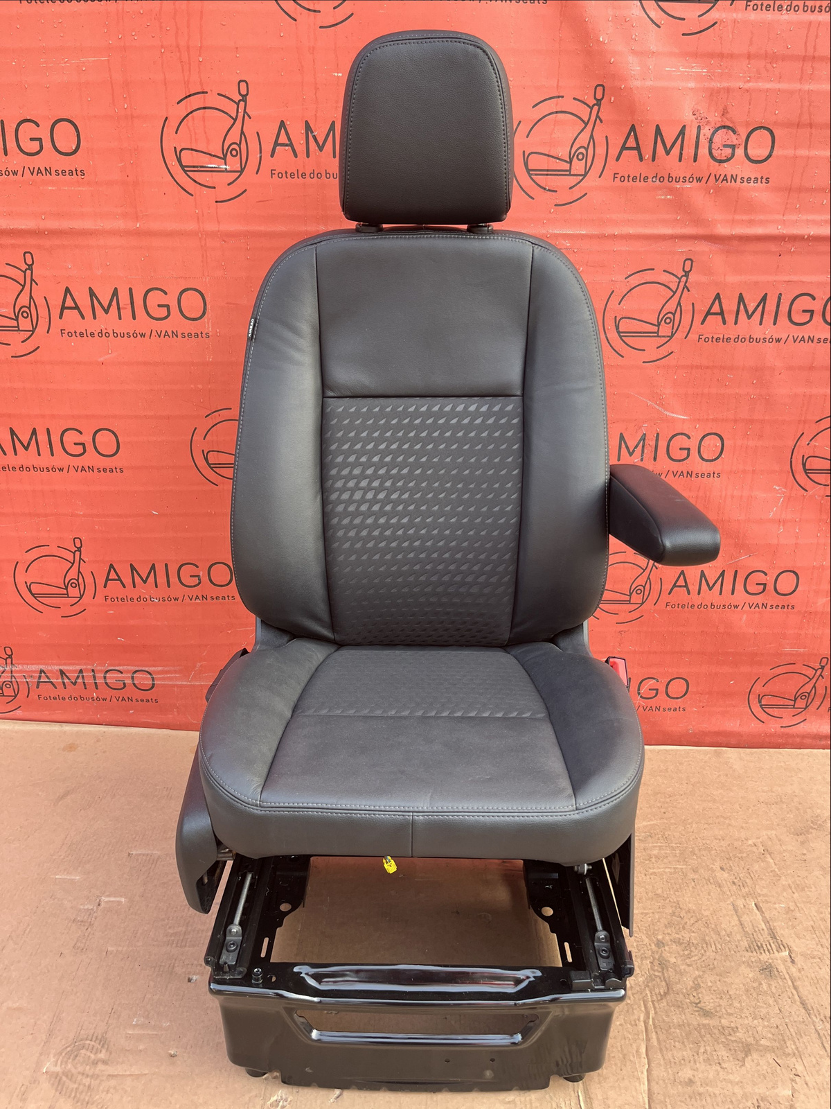 Fotel pasażera elektryczny Ford Transit Custom SPORT skóra DYNAMO podgrzewany Airbag