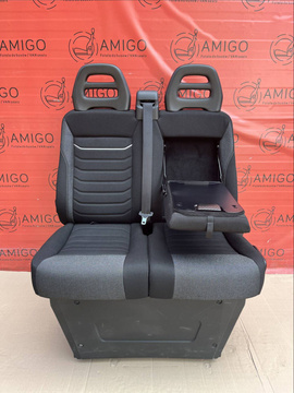 Iveco Daily VI 2022-2025 Seat double front bench cupholder passenger LHD