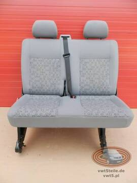 Sitz Volkswagen VW T5 OX hintere Doppelbeifahrersitzbank LHD