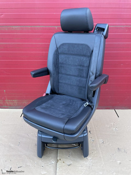 VW T6 Drehsitz Multivan Sitz Hinten Einzelsitz Schwarz Leder Alcantara ISOFIX T5