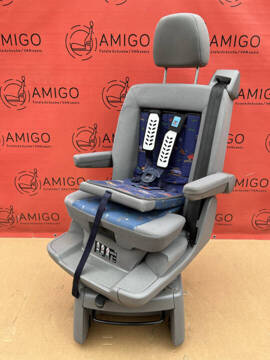 Fotel VW T5 Multivan Caravelle LLL niebieski obrotowy tył dla dziecka