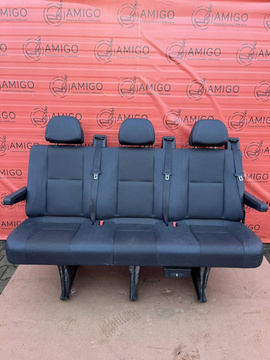 MB Sprinter W906 VW Crafter I Kanapa trzyosobowa szeroka Skaj