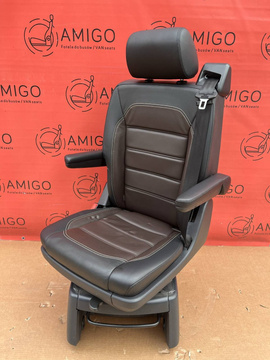 VW T6 Multivan Sitz Einzelsitz Drehsitz Leder Mokkabraun ISOFIX T5 T6.1
