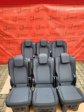 Sitzbank 2+1 und 1+1+1 Ford Transit Tourneo Custom V710 2024-2025 Rücksitze Doppel-Einzelbank