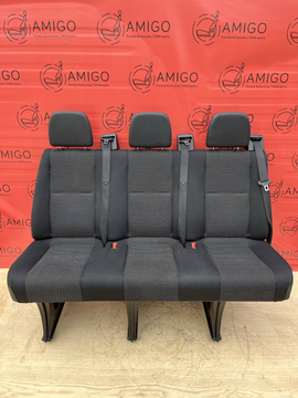 Seat Mercedes Sprinter W906 VW Crafter I 2006-2016 rear triple bench Brassao