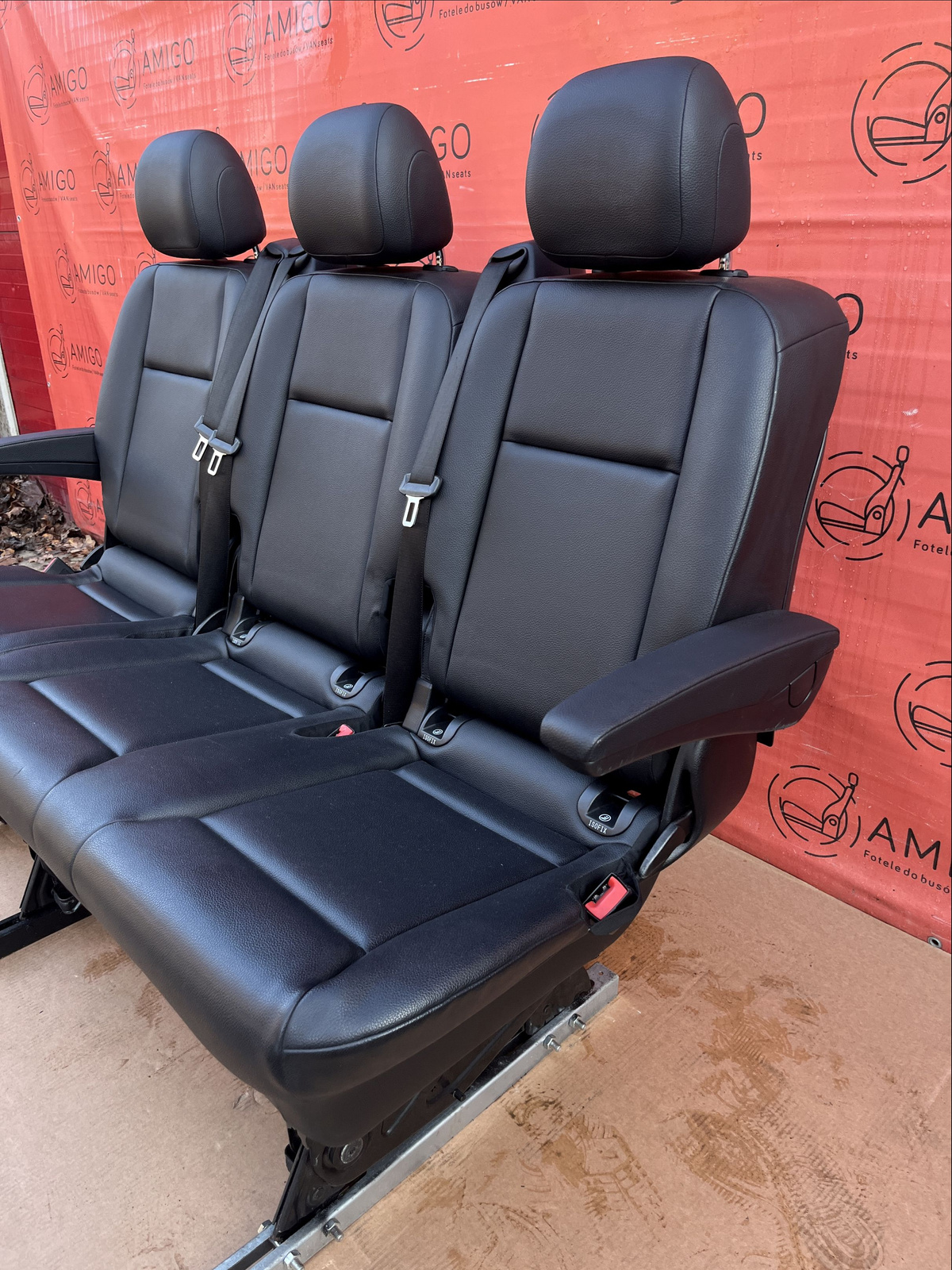 MERCEDES Vito W447 V Klasse Hinten sitz Einzelsitz Sitzbank Doppelbank Kunstleder LHD