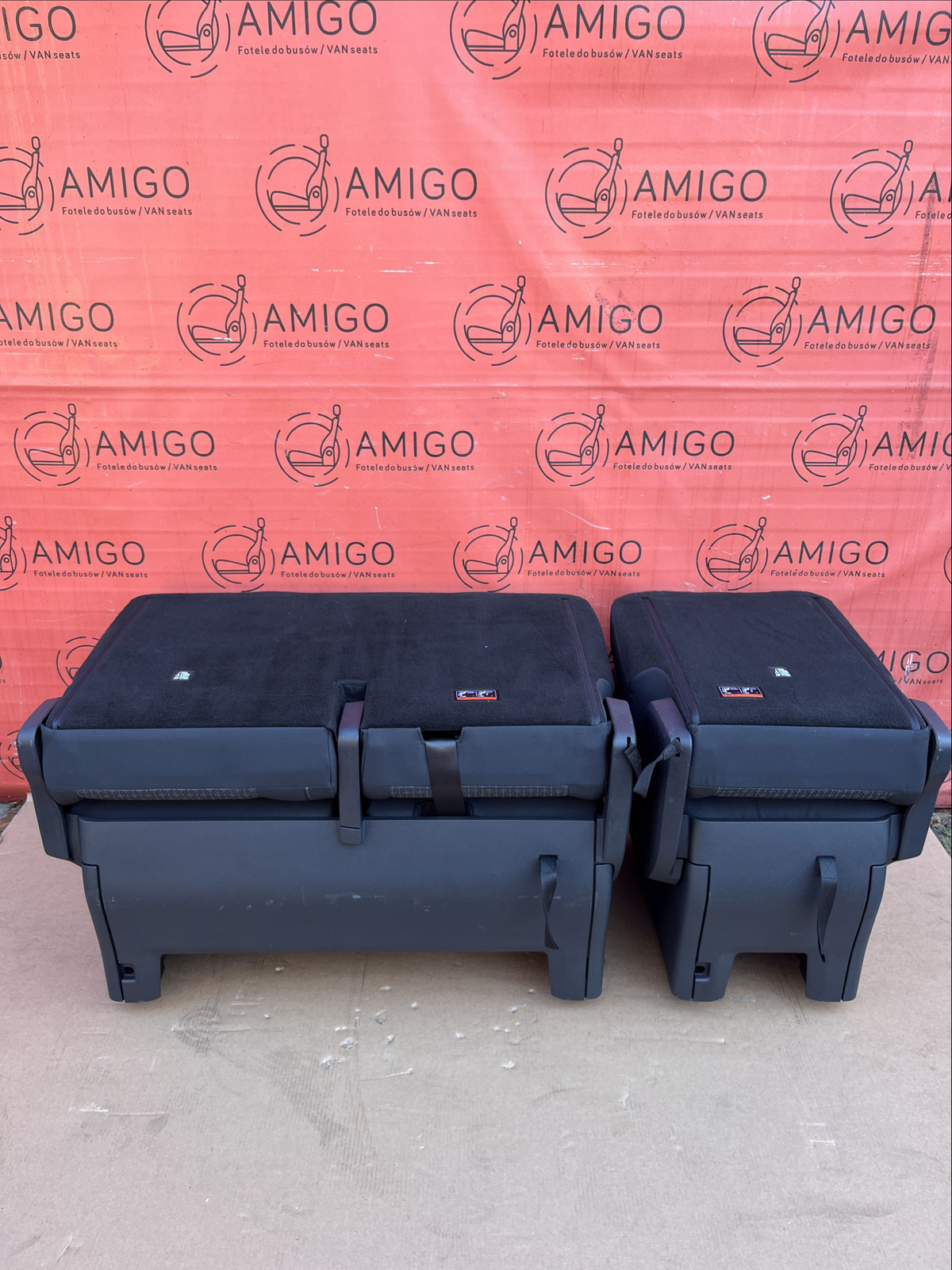 Sitzbank 2+1 Ford Transit Tourneo Custom V710 VW T7 2024-2025 Rücksitze Doppel-Einzelbank