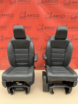 Fotel kierowcy pasażera skóra Peugeot Traveller Proace Spacetourer Expert Jumpy Zafira Vivaro Scudo