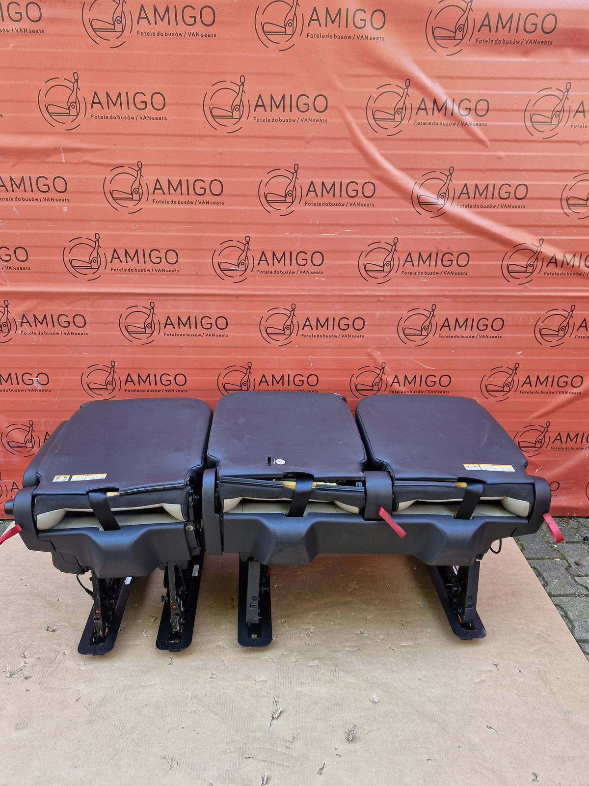 Fotel 2+1 Ford Transit Custom 2013-2020 kanapa tylna podwójna pojedyncza RHD