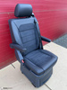 VW T6 Sitz Multivan Hinten Einzelsitz Schwarz Leder Alcantara ISOFIX T5