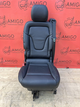 Mercedes V-Klasse W447 Schwarz Nappa Leather Einzelsitz Hinten Rechte