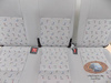 Bench rear triple seat VW T5 Transporter LLL | SET TO THIRD ROW belts