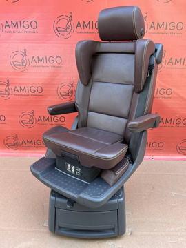 VW T5 Multivan Sitz Einzelsitz Drehsitz Kindersitze Leder Braun Dattel T6