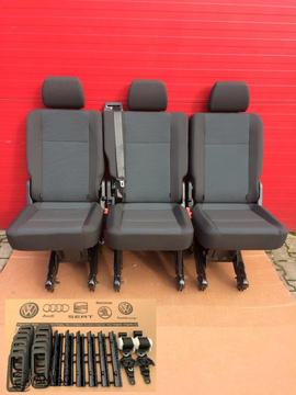 Kanapa VW T6 T5 Transporter SIMORA 3x pojedynczy fotel komplet