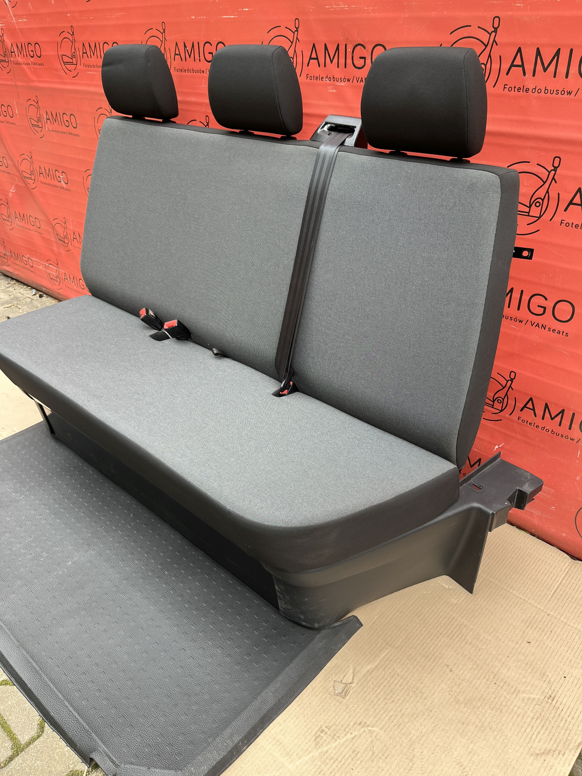Bench rear triple seat VW T6.1 T6 DOKA Double Cab Transporter Austin t5