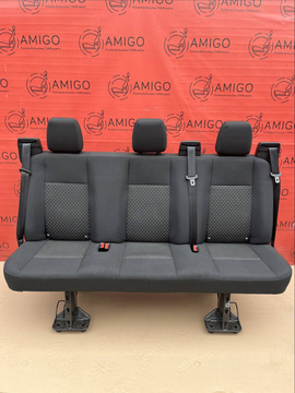 Seat Ford Transit Custom Capitol bench triple rear Crew Cab belts