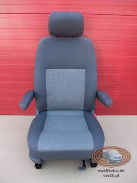 Sitz VW T5 Timo Anthrazit Beifahrer Komfortverstellung Armlehnen Facelift GP