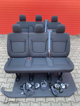 FIAT TALENTO VIVARO TRAFIC NV300 3er Sitzbank Fahrgastraum Sicherheitsgurte SATZ
