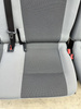 Fotel dwuosobowy dwójka tył + koziołek VW T6 T5 Austin szary RHD